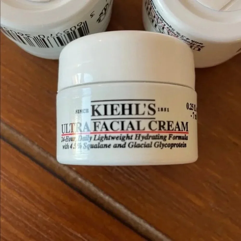 Bundle of 3 Kiehl's Ultra‎ Facial Cream Mini Sample Size 7 ml each (21 ml total)